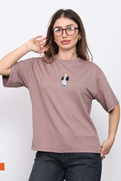 İmajButik Mink Vezena Modal Kratki rukav T-shirt