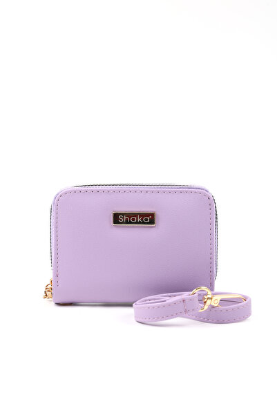 SHAKA Lila Shk266 Faux Leather Wallet with 9 Compartments, Zipper Closure, Card Holder and Coin Compartment