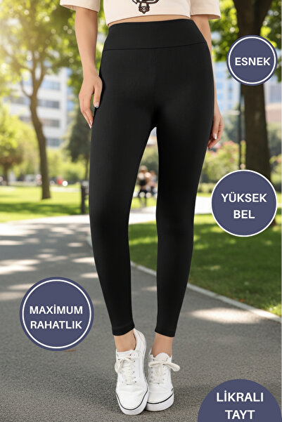 AYMELEK Colanți pentru femei cu talie înaltă, care strâng și îmbrățișează, fără interior, colanți sezonieri din lycra