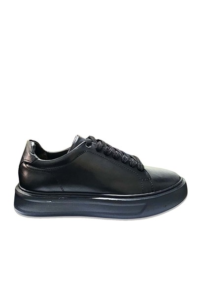 MARCO ROSSİ Men's Leather Comfort Casual Shoes 18661 - Black - 41