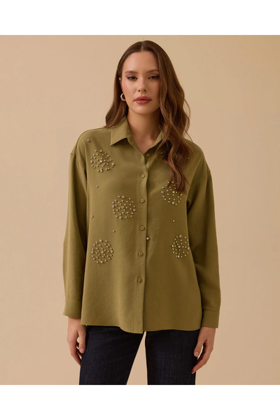 SEÇİL Taş Detaylı Gömlek