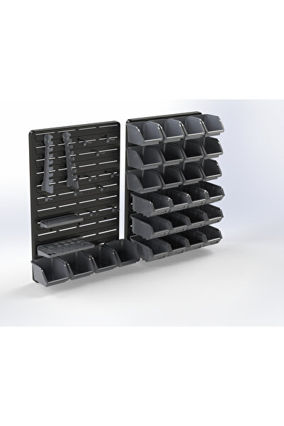 MCPOİ Panolizer - Avadanlık Duvar Paneli - Takım Askılık Organizer - Garaj Ve Atölye Seti -