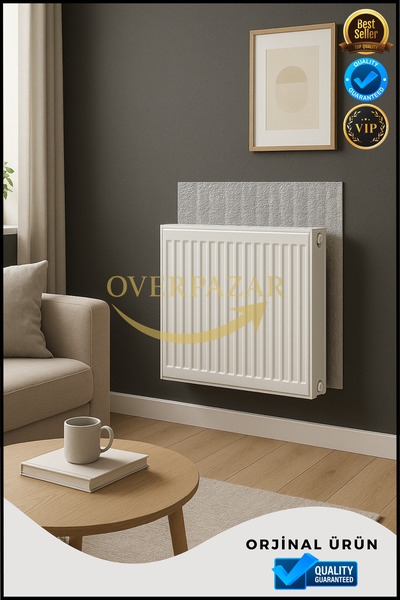 Overbazaar 6 adet 10mm Kalınlık Tasarruf Için Kalorifer Petek Arkası Isı Yalı...