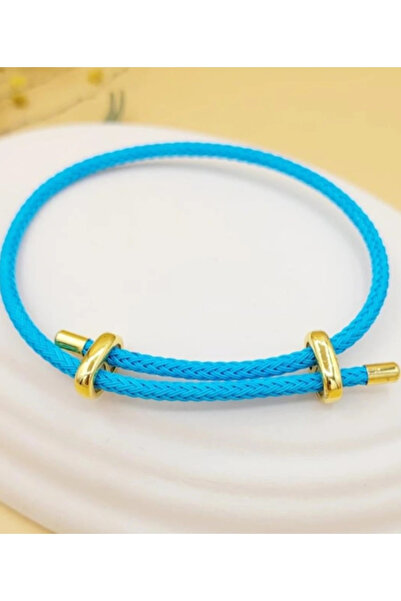 naaksesuar سوار من الحبل قابل للتعديل موديل اللون الأزرق