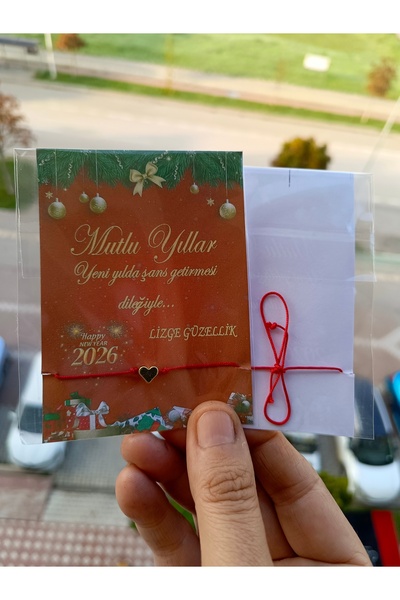 BursaTasarımDünyası 25 de brățări cadou cu ornamente de Crăciun 2026 cu card ...