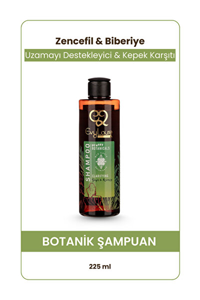 EvyLaure Zencefil & Biberiye Şampuan | Azaltmaya Yardımcı, Doğal Bakım | 225 ml