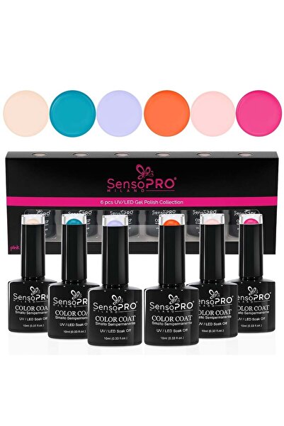 SensoPRO Milano Set de 6 oje semipermanente 10ml SensoPRO Milano, Ediție de vară