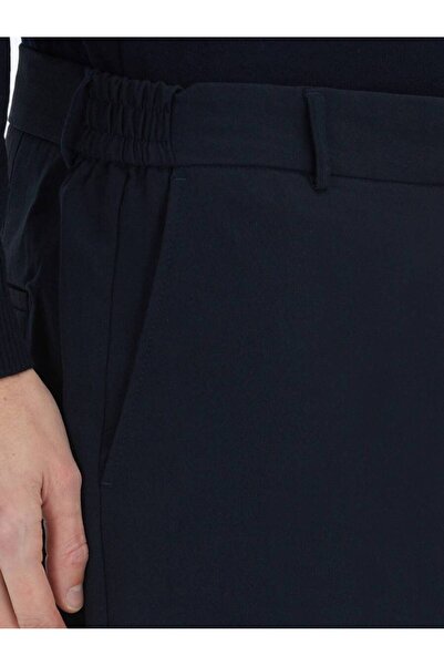 Kip Navy Blue Woven Jogging Fit Casual Παντελόνι