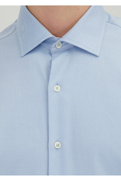 Ramsey Dark Blue Regular Fit Woven Classic 100% Cotton Shirt