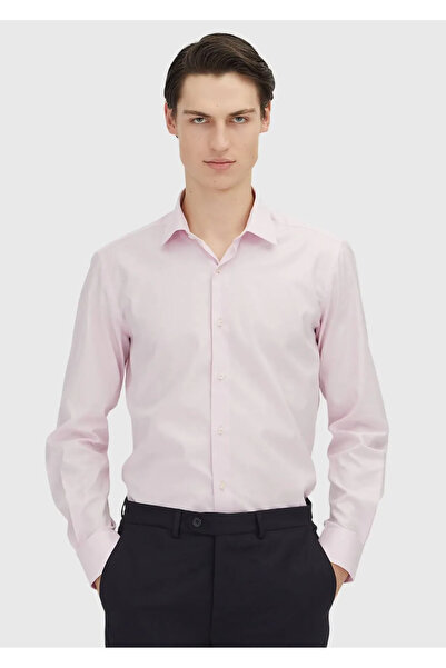 Ramsey Pink Regular Fit Woven Classic 100% Cotton Shirt
