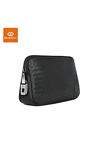Gearmax Travel Master pouch-Max 1,Fingre Print Lock, Multi pocket organizer Premium Fabric , Black