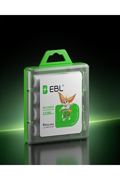 EBL 1100 Mah Nimh Ince Kalem Pil Aaa 4'lü