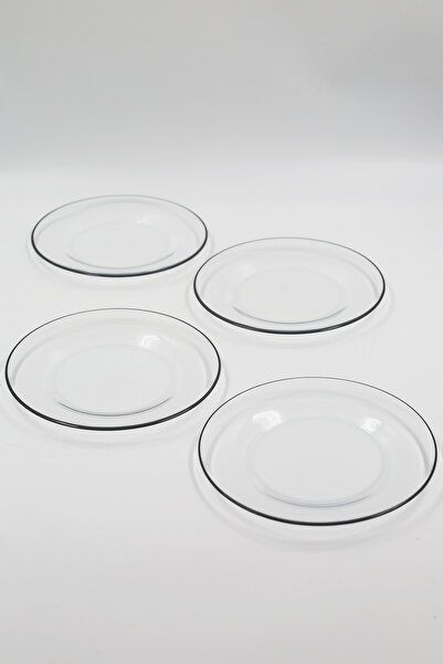 Rakle Pure Black 4-Piece Cake Plate Set 19 cm
