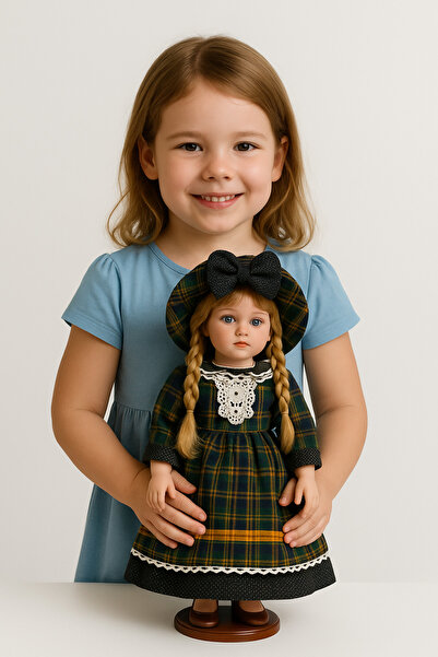 seymenbıçakçılık دمية بورسلين بطول 41 سم – دمية فتاة زخرفية للعب – دمية تذكارية قابلة للجمع مع ملابس