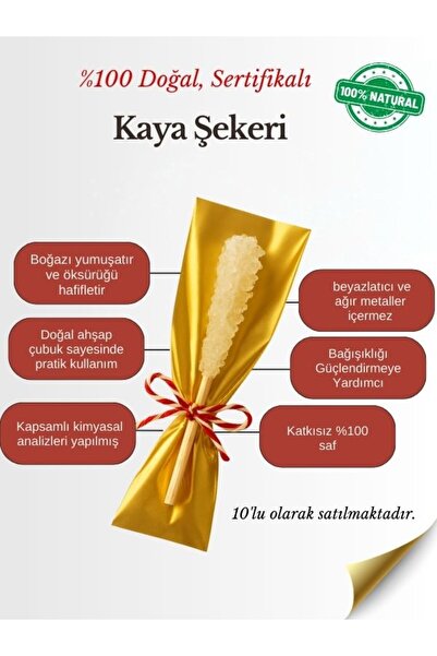 NUHA CAFE %100 Doğal, Sertifikalı Kaya Şekeri