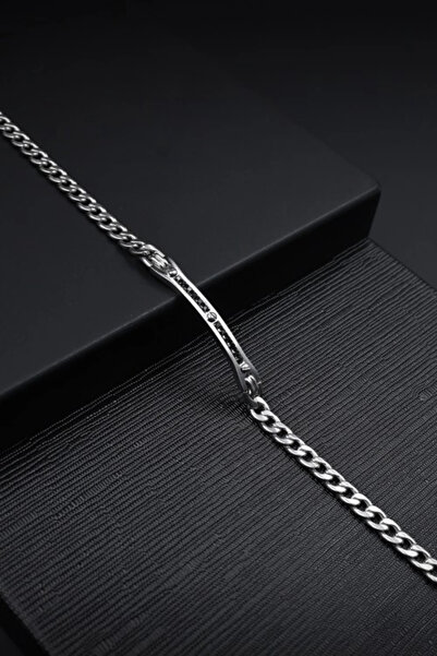 FERRO Silver Steel Men's Bracelet FRJ10011A-A