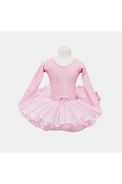 yıldız bale ve spor ürünleri Costum de balet cu mânecă lungă și fustă din tul...