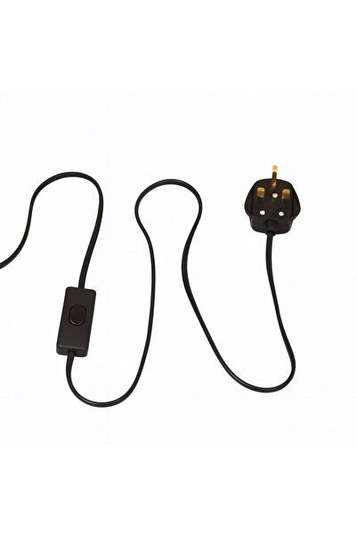 Turkish Home Pyramid Floor Lamp with Shelves - Black and Brown, 150 cm