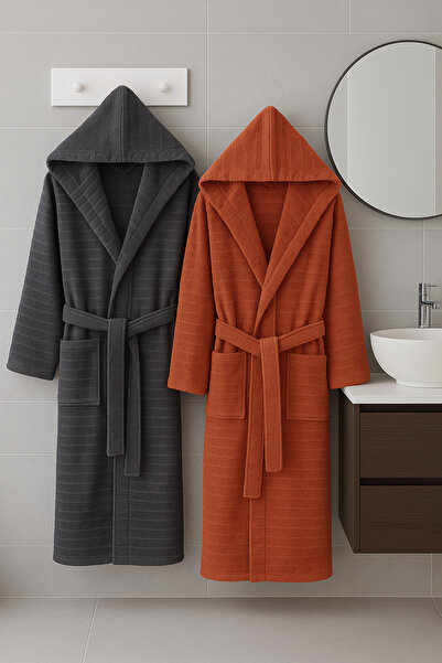 sternen glanz Βαμβακερό Doğa - Σετ Μπουρνούζια για Ζευγάρι