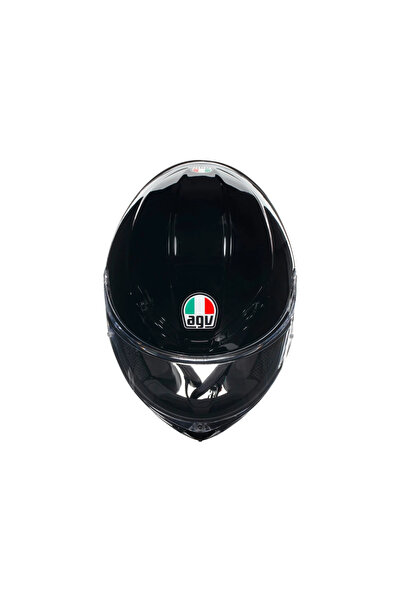 AGV K6 S Parlak Siyah Kapalı Kask