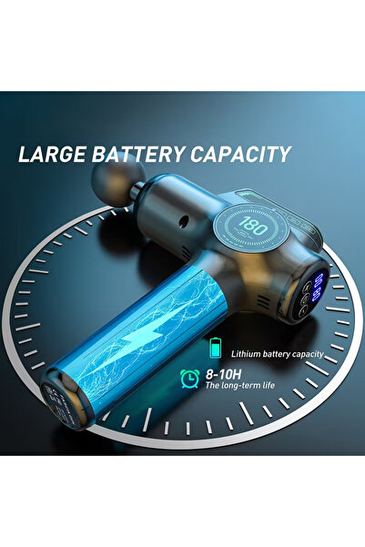 kik 8 in 1 LED Muscle Massage Device – Back and Body, Interchangeable Heads, Intensity Adjustment