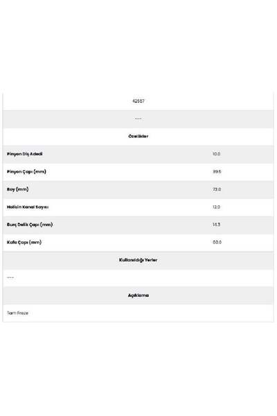 Form Metal 42557 Mf 240 Ym 12 قناة 10 أسنان