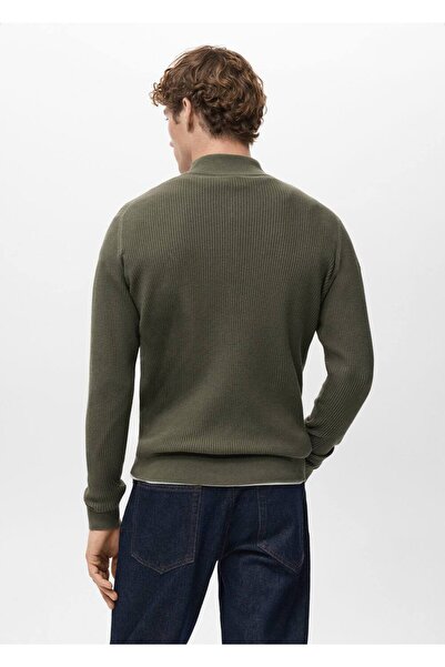 MANGO Man Ribana fermuarlı yaka kazak