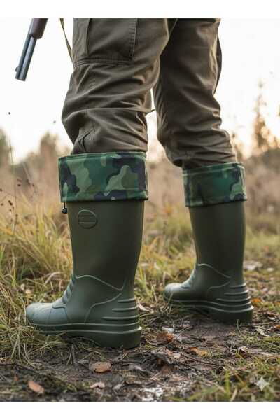 w white stars sports & wear Eva Thermal 30 Degree - Outdoor Camping, Fishing and Hunter Courier Boots with Thermal Socks Inside