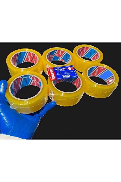 BT-MMR Teknoloji Ticaret Direkçi 45x100 mm Şeffaf Bufalo– 6'lı Paket, Güçlü Y...