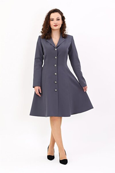 ÖNDER ÖZSOY Prenses Elbise -Füme