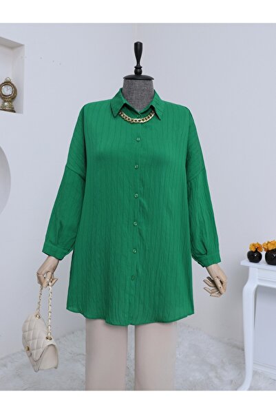 HİJABAYA Сорочка з ґудзиками по всій довжині та візерунком