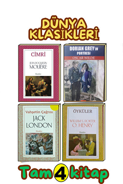 GÖNÜL YAYINCILIK dünya klasikleri her Yaşa--seriler Tam 4 Kitap