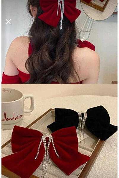 İnDerin Вечерна рокля с капсулирана камък кадифена панделка за коса - Специал...