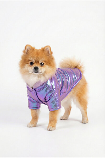 NobleDog معطف كلب أرجواني لامع، ملابس أنيقة ومريحة، اختيار مثالي لكلبك.