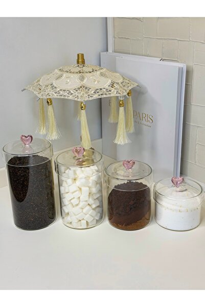 cicizuccaciye 4 Lü Kalpli Pinterest Cam Kavanoz