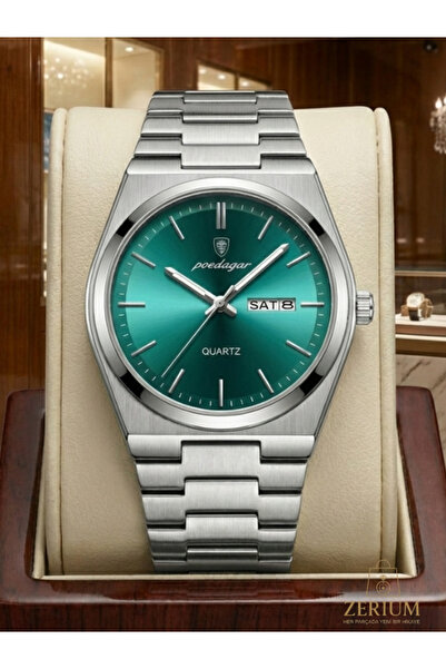 ZERİUM Men's Waterproof Steel Stylish Watch with Calendar Quartz Trend