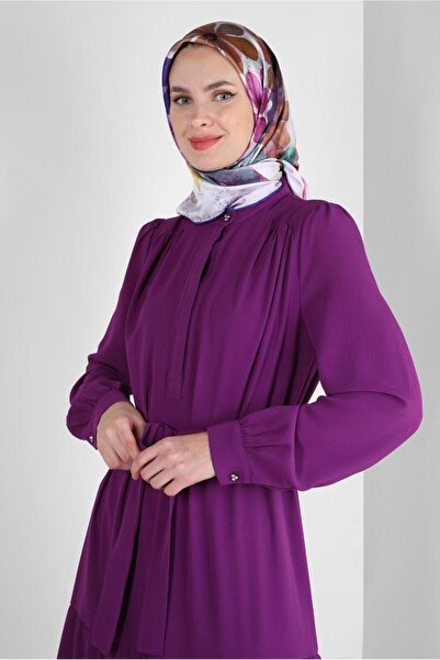 Alvina وشاح منقوش بزهرة ألفينا 8227