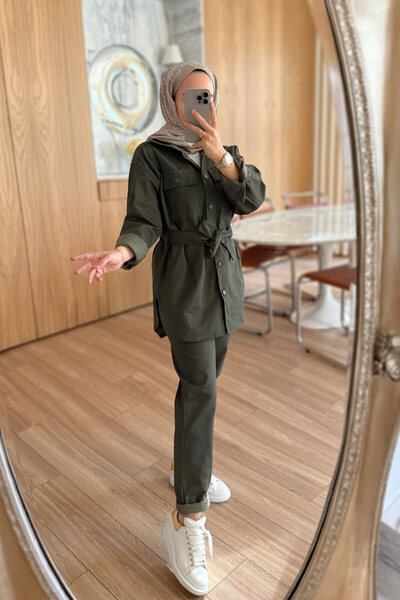 Ka Hijab Soft Hijab Suit - Khaki