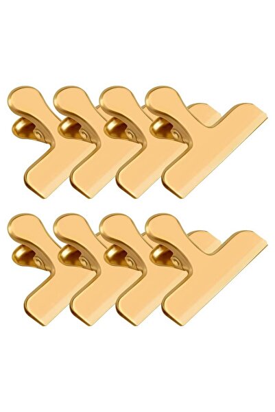 Choice مشبك حقيبة من 8 قطع من الذهب، مشبك رقائق من الفولاذ المقاوم للصدأ عالي...