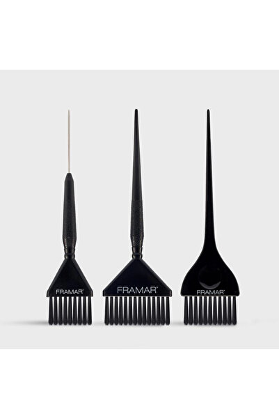 Framar Çok Amaçlı 3lü Siyah Boyama Fırça Seti
