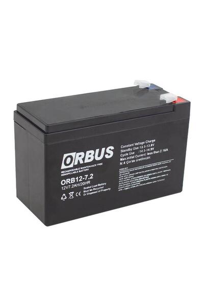 ORBUS ORB12-7.2 12 Volt 7.2 Amper Akü (150x65x90 Mm)