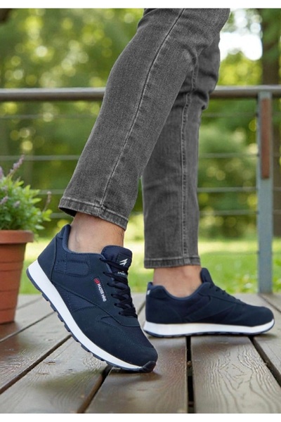 Master Mind Laci-White Pantofi de mers pentru bărbați, cu plasă sport, confor...