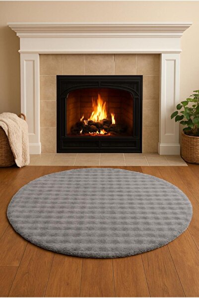 AKSU BUBBLE yumuşak peluş dekoratif kaymaz taban yıkanabilir lüx modern hol m...