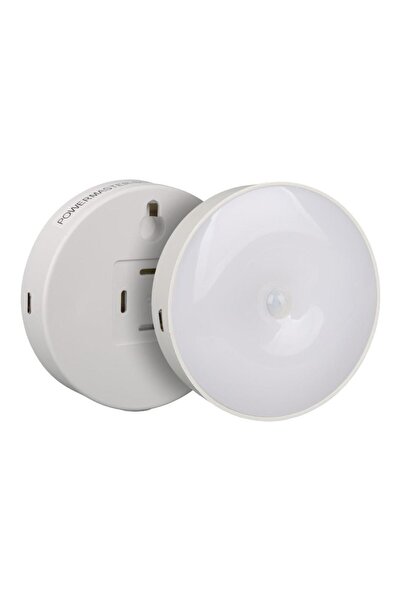 Powermaster SL-LB02-3W Hareket Sensörlü Mıknatıslı Yapışkanlı Dolap İçi Aydınlatma Işığı