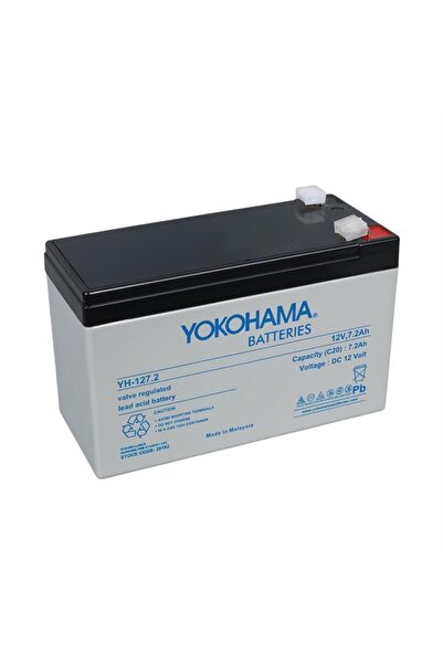 Yokohama Batteries Yokohama YH-127.2 12 Volt - 7.2 Amper UPS'ler İçin Akü (15...