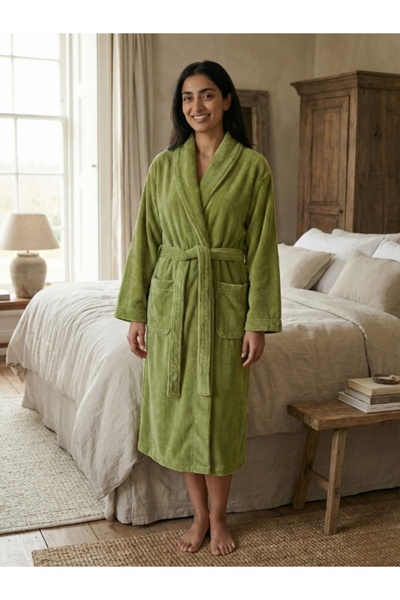 ldeen Unisex soft bathrobe, highly absorbent, gentle on the skin, suitable for travel.
