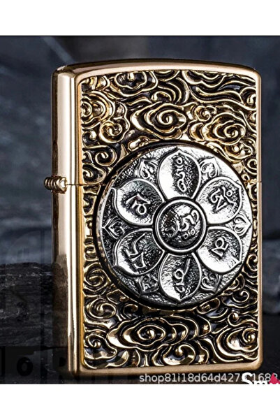 HK GİFT SHOP Chief Marka Full Çelik Özel Işleme Benzinli Çakmak