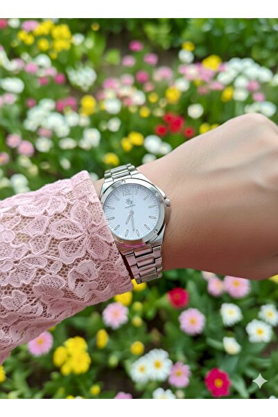 PW POLO WHITE ساعة اليد النسائية