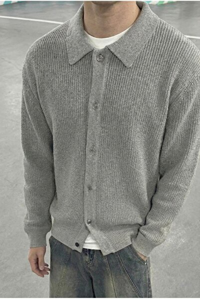 Tarz Cool Ζακέτα με κανονική εφαρμογή με λεπτομέρεια κουμπιού