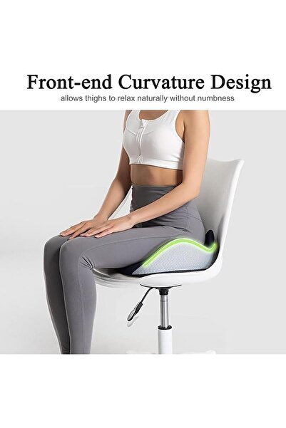 Generic DENX Ergonomic Memory Foam Seat Cushion, Chair Pillow with Center Pressure Relief Hole, DX3701